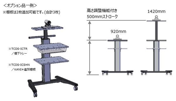 キャスター付カメラスタンド