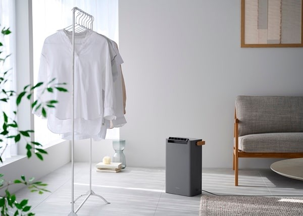 衣類乾燥除湿機 2.2L デシカント式 グレー