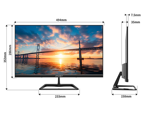 液晶ディスプレイ 21.5型/1920×1080/HDMI×1/ブラック/スピーカー有/2年保証