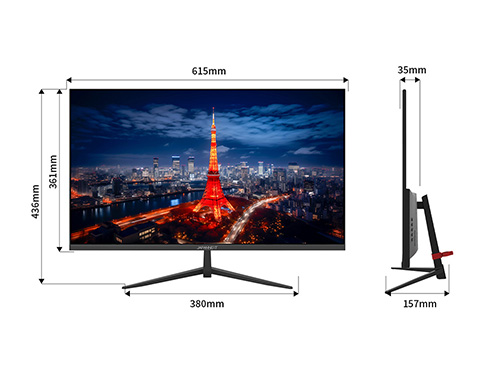 液晶ディスプレイ 27型/1920×1080/HDMI×1、VGA×1/ブラック/スピーカー有/2年保証