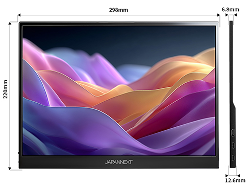 液晶ディスプレイ 13.5型/1920×1280/HDMI、USB Type-C/ブラック/スピーカー有/2年保証