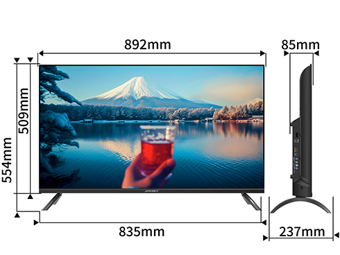 液晶ディスプレイ 40型/1920×1080/HDMI×2、USB×2/ブラック/スピーカー有/2年保証