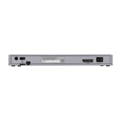 ポータブルDVDドライブ/USB Type-C/Mac向け/グレー