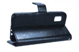 シャープ AQUOS wish3 SH-53D対応 手帳型レザーケース ネイビー