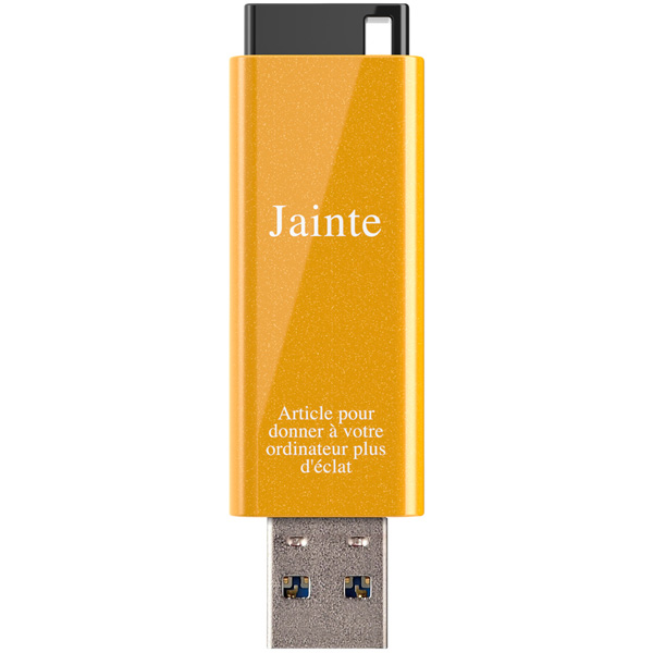 USB3.1（Gen1）ノックスライドUSBメモリー 32GB イエロー