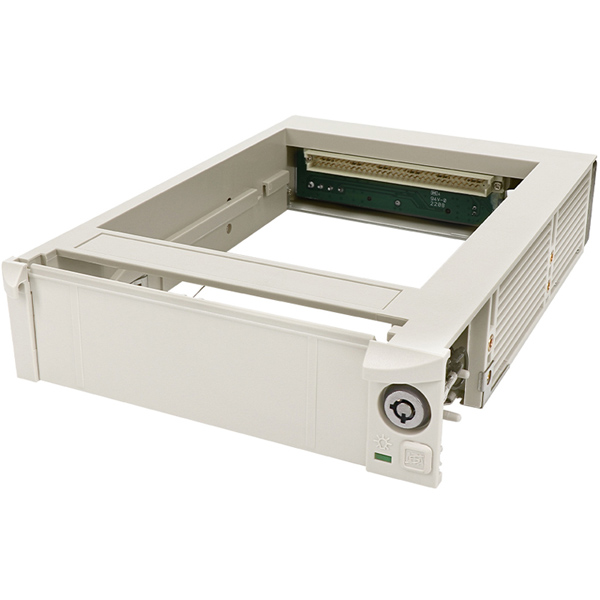 HDDを手軽に取り付け取り外し可能 フルセット鍵付きモービルラック Mobile Rack PRO 90シリーズ アイボリー 製品サイズ約149(W)×208(D)×41.6(H)mm