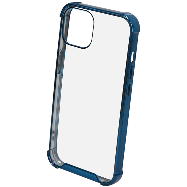 TPUとPCでしっかり守る iPhone 13専用 耐衝撃ハイブリッドケース ネイビー 約77(W)×13(D)×152.5(H)mm