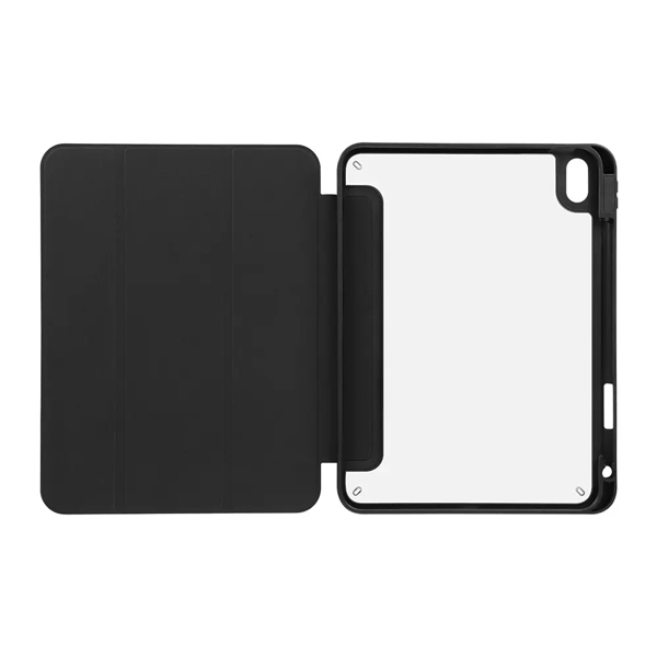 タブレットケース/第1世代Apple Pencil収納用ペンホルダー付き/iPadケース/iPadケース iPad 10.9インチ(第10世代)対応/3WAY/マグネットカバー/チャコールブラック