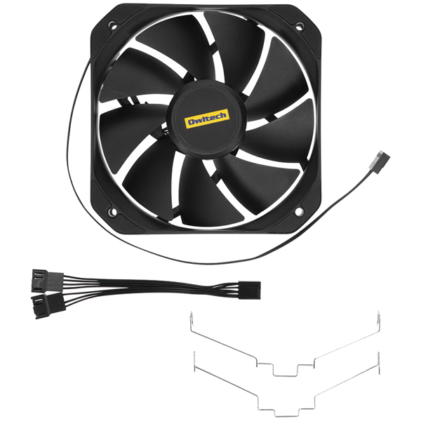 OWL-SC200をデュアルファン化 Silent Cooler SC200用デュアルファンキット 製品サイズ約130(W)×130(D)×25(H)mm