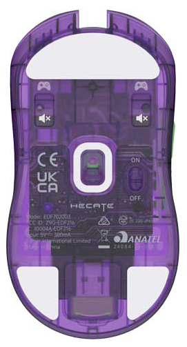 Edifier社製 トリプルモード接続 ワイヤレスゲーミングマウス G3M PRO （クリアパープル）