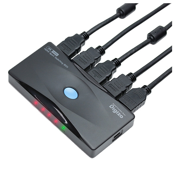 4K60p HDR対応4ポートHDMI切換器