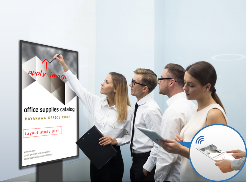 55V型4Kタッチディスプレイ BIG PAD/3840×2160/HDMI、USB-C/黒/スピーカー有/500cd/m2/Android OS搭載/縦横/18時間/無償オンサイト3年保証