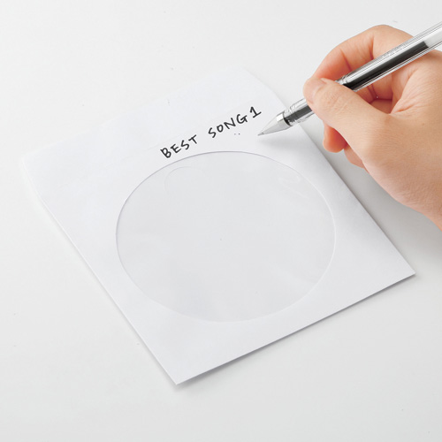 DVD・CDペーパースリーブケース（100枚入り・ホワイト）