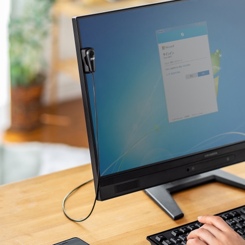 クリップ付きPCマイク