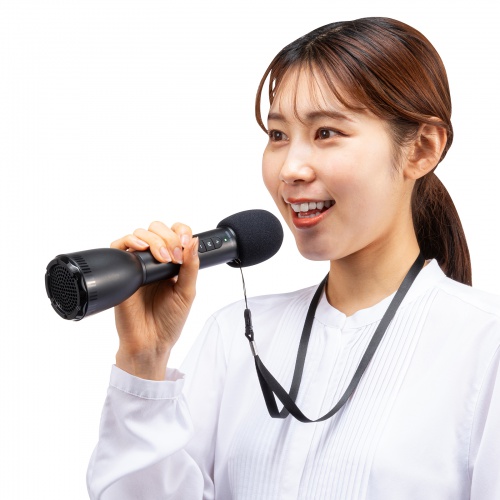 ハンドマイク型ポータブル拡声器スピーカー（Bluetooth対応）