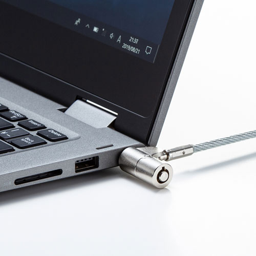 nanoスロット対応セキュリティワイヤー・シリンダ錠（鍵No.1）