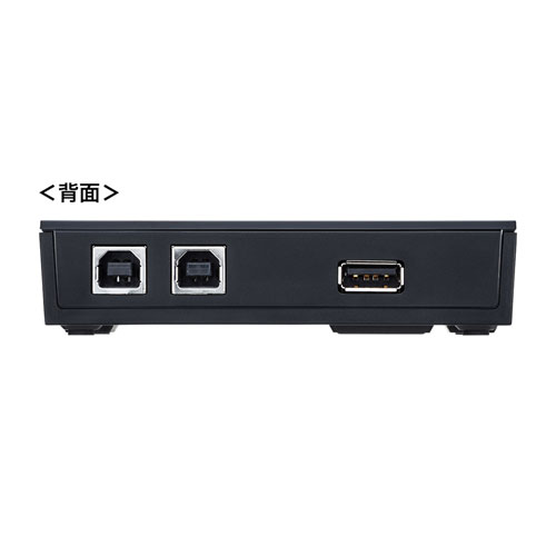 磁石付きUSB2.0手動切替器（2回路）