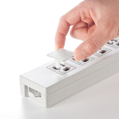 コンセント安全キャップ 抜け止め用（3P・5個入）