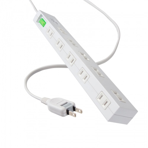 雷ガードタップ（10個口・2m・ホワイト）