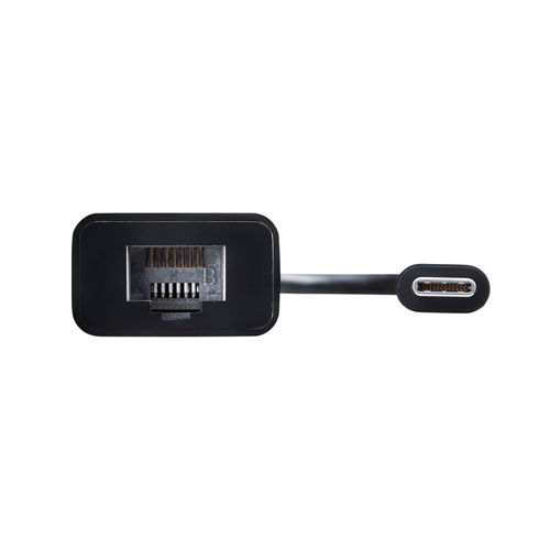 有線LANアダプタ（USB Type-C - LAN変換・Gigabit対応・ブラック）