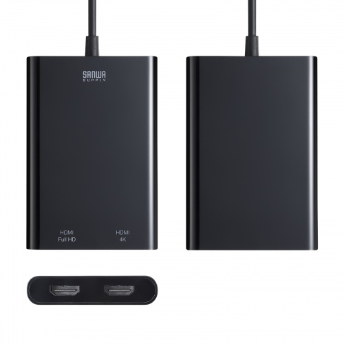 USB-HDMIディスプレイアダプタ（4K対応・2画面出力）