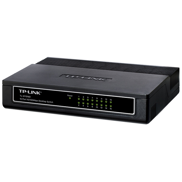 16ポート 10/100Mbps スイッチングハブ