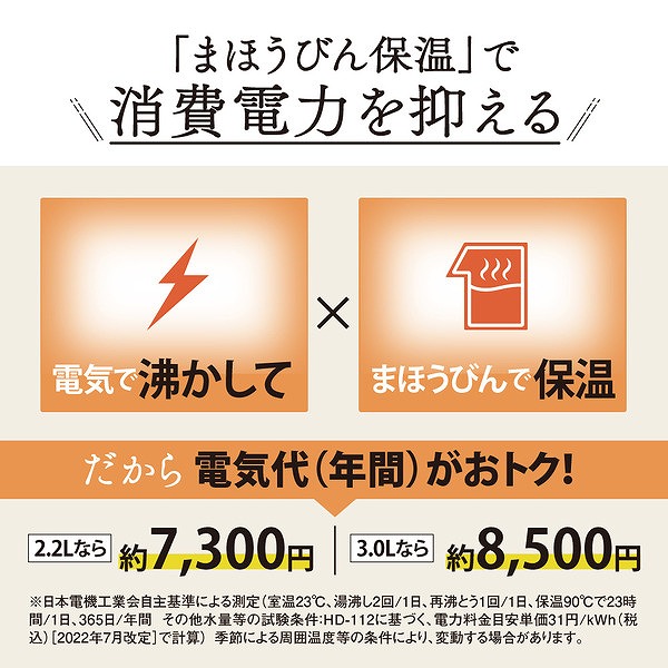 マイコン沸とうVE電気まほうびん 優湯生 2.2L ホワイト