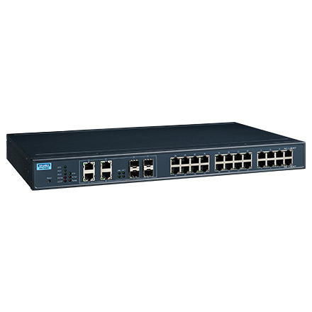 産業用コミュニケーションEKI 24G + 4G Combo Port PoE Managed Switch w/Wide Temp