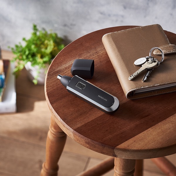 USB充電ノーズ＆イヤートリマー（チャコールグレー）