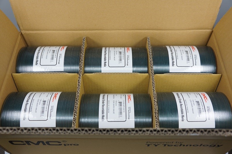 CMCpro データ用DVD-R/4.7GB/16倍速/白ワイドプリンタブル/100枚x6ロール/箱(ハードコート)