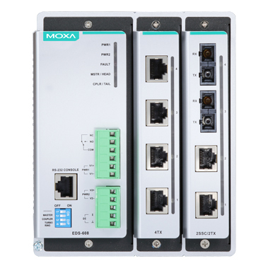 8ポート コンパクト・モジュラー・マネージドスイッチ、Tモデル