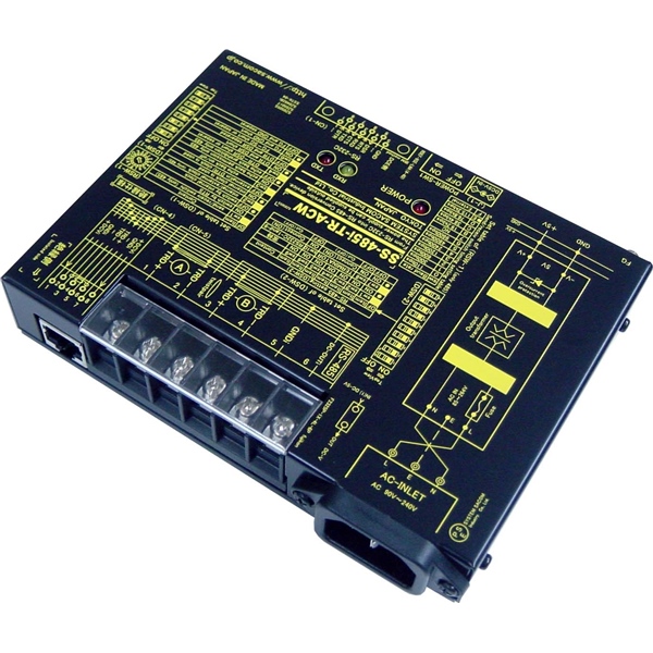 RS232C⇔RS485変換器 （AC90～240V仕様）【絶縁タイプ】【作業性の高いM4ネジ端子台】 Dsub9P(メス/インチ）⇔端子台6P（M4ネジ）/RJ45