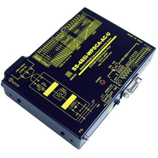 RS232C⇔RS485変換器（AC90V-250V）【絶縁】【-20℃～70℃】【両側複数コネクタ】【RJ45コ搭載で自機同士をLANケーブルで接続 】Dsub9P端子台10P⇔Dsub15P端子台10P/RJ45