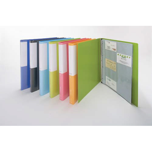 名刺ホルダーポジティ差替式　Ａ４縦　薄緑　３００名