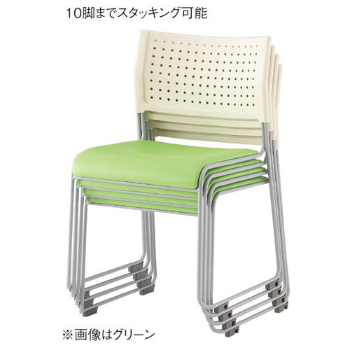 スタッキングチェアＷＨ座クッションＯＲ１２脚セット