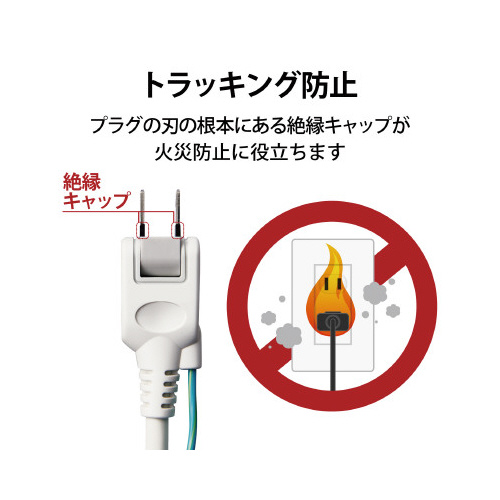 ＯＡタップ３ピン対応　６個口　５ｍ