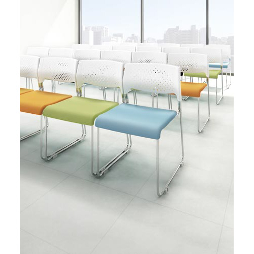 ＤＤスタッキング３　メッキ脚　ブルー　４脚セット