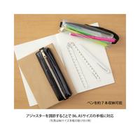 ブックバンドペンケース＜Ｂ６‐Ａ５用＞　透明黒Ａ