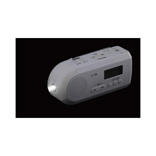 ＬＥＤライト付き手回し充電ラジオ　ホワイト