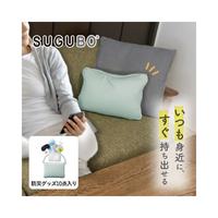 防災セット入りクッションポーチ　ブラック　５個