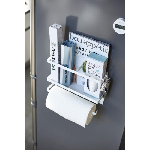 キッチンペーパー＆ラップホルダータワーホワイト