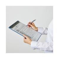 超薄型クリップボードフック穴付Ａ４ＬブルーＸ２