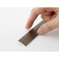 アルミ定規　１５ｃｍ　茶　１セット（１０個入）