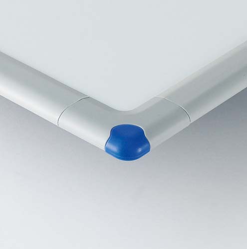 樹脂枠ホワイトボード　グレー枠４５０×６００ｍｍ