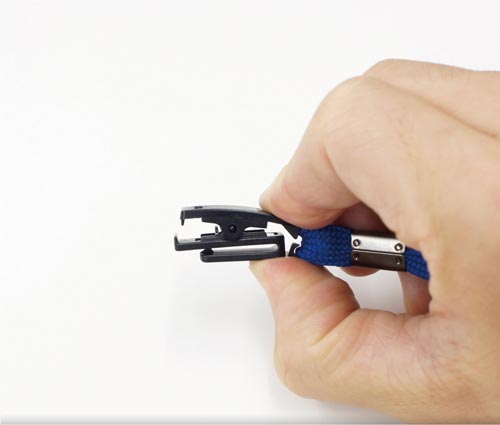 名札用　ループクリップ　橙　１０本入