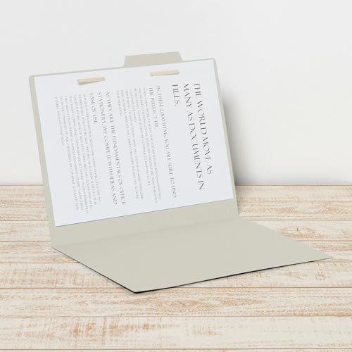 個別フォルダー　Ａ４横　グレー×１０