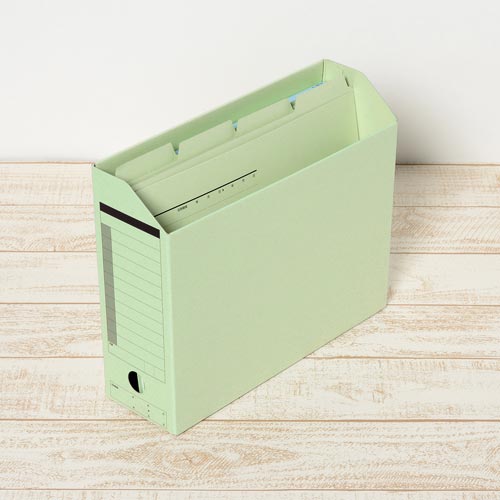 カットフォルダー　４山Ａ４横　グリーン