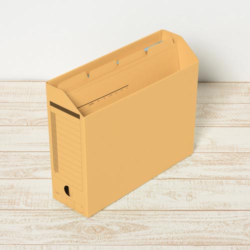 カットフォルダー　４山Ａ４横　イエロー