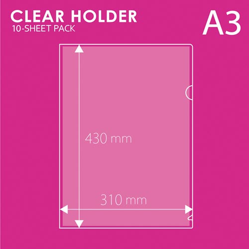 クリアーホルダー　Ａ３　１０枚パック