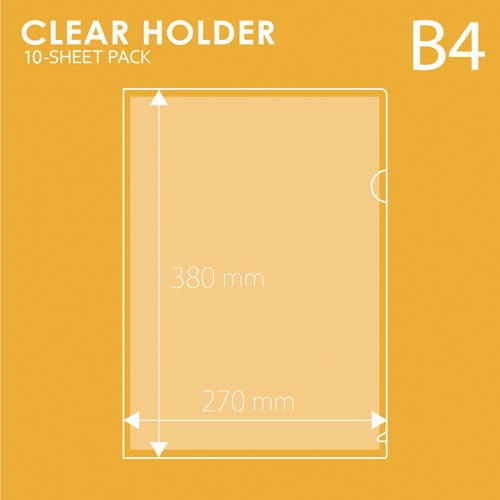 クリアーホルダー　Ｂ４　１０枚パック